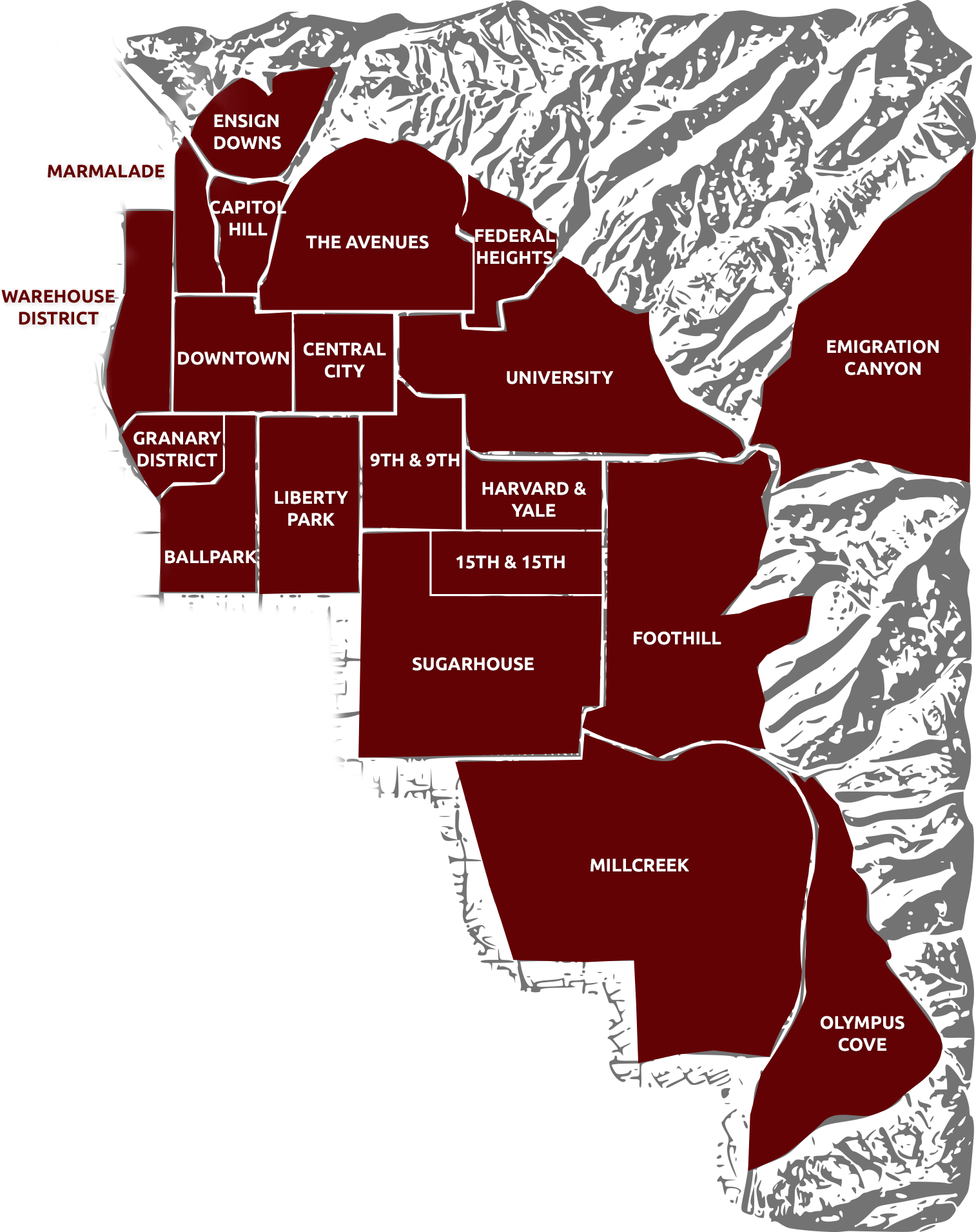 salt lake county map